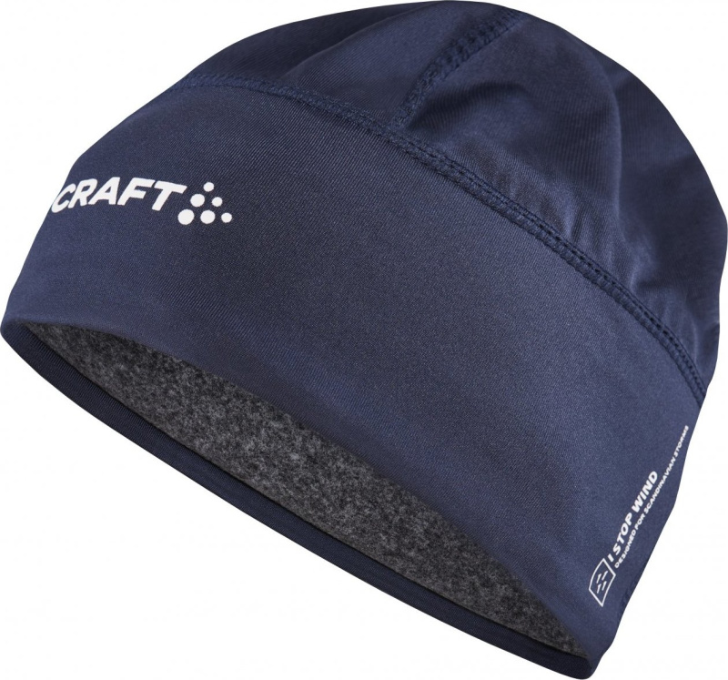 Sportovní čepice CRAFT Adv Windblock Fleece modrá Velikost: L-XL