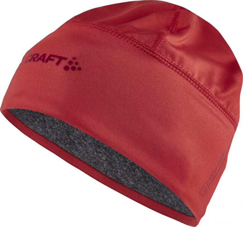 Sportovní čepice CRAFT Adv Windblock Fleece červená Velikost: L-XL
