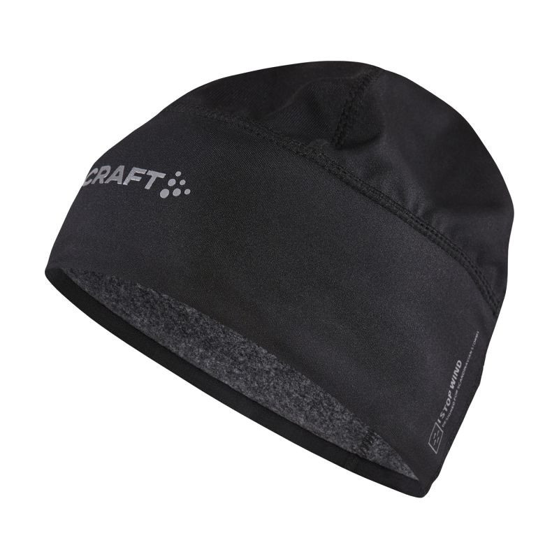 Sportovní čepice CRAFT Adv Windblock Fleece černá Velikost: L-XL