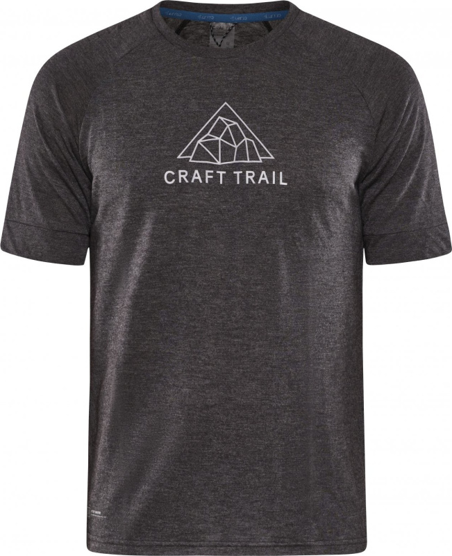 Pánské funkční triko CRAFT ADV Trail Wool SS - černá Velikost: XL