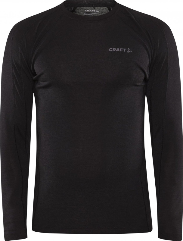 Pánské funkční triko CRAFT Adv  Wool Merino Rn Ls černé Velikost: XL