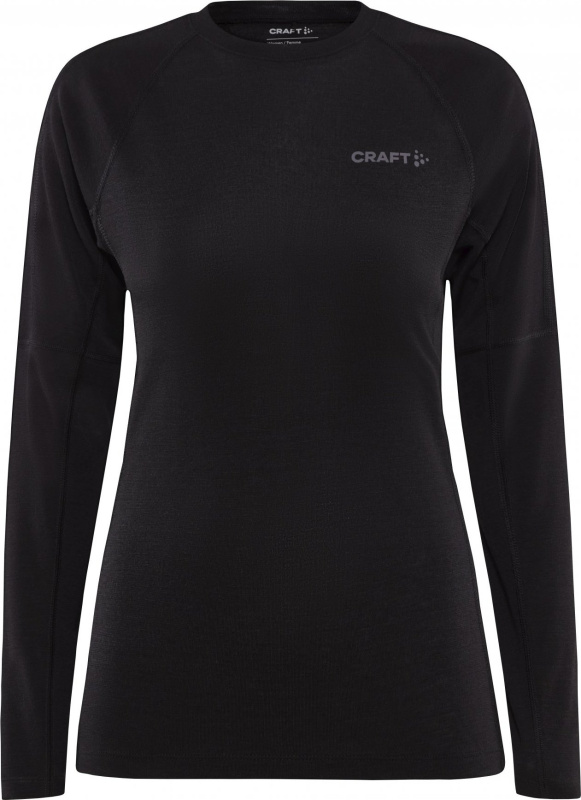 Dámské termo triko CRAFT ADV Wool Merino RN LS - černá Velikost: S