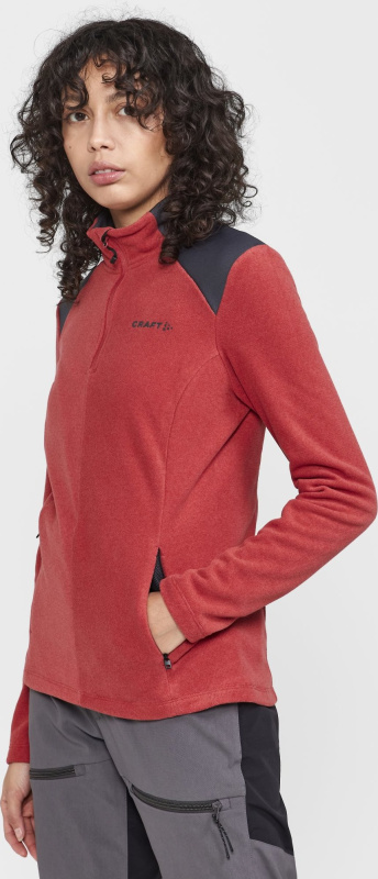 Dámský polorolák CRAFT Core Edge Thermal červený Velikost: XL