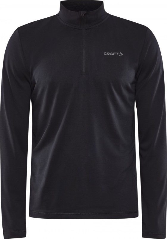 Sportovní triko CRAFT Core Essence Bi-blend Half Zip Ls černé Velikost: L