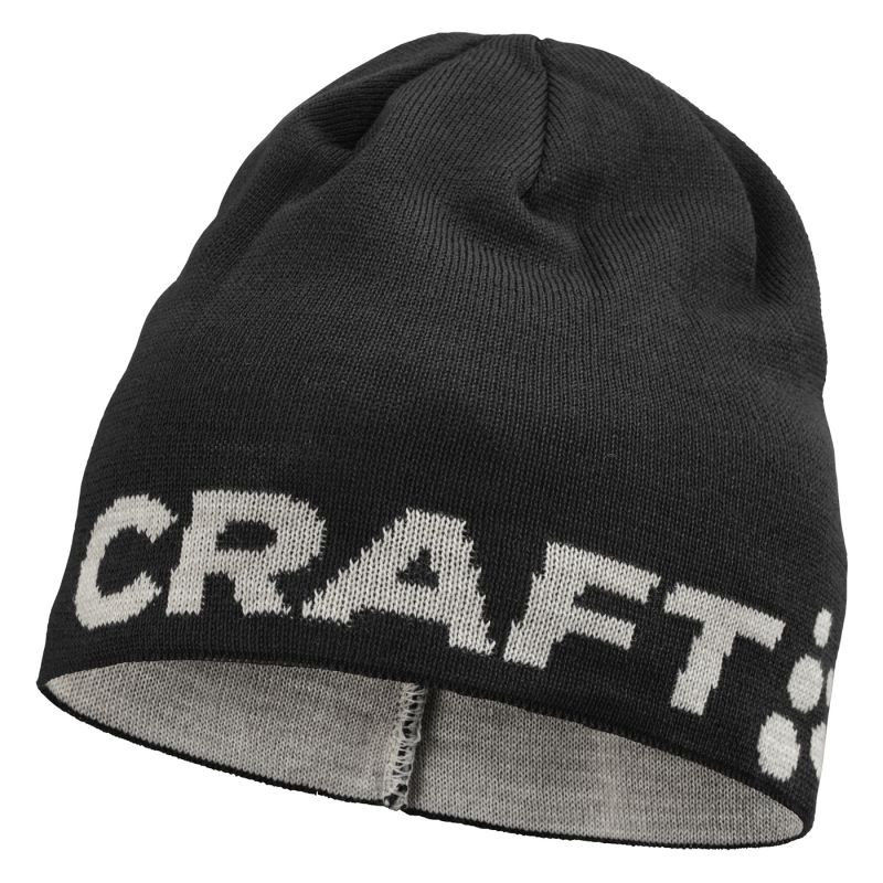 Pletená čepice CRAFT ADV Nordic Training Merino Logo - černá Velikost: L-XL