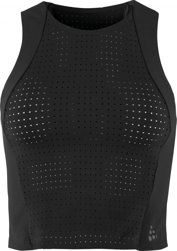 Dámský funkční top CRAFT ADV Hit Perforated Tank - černá Velikost: M