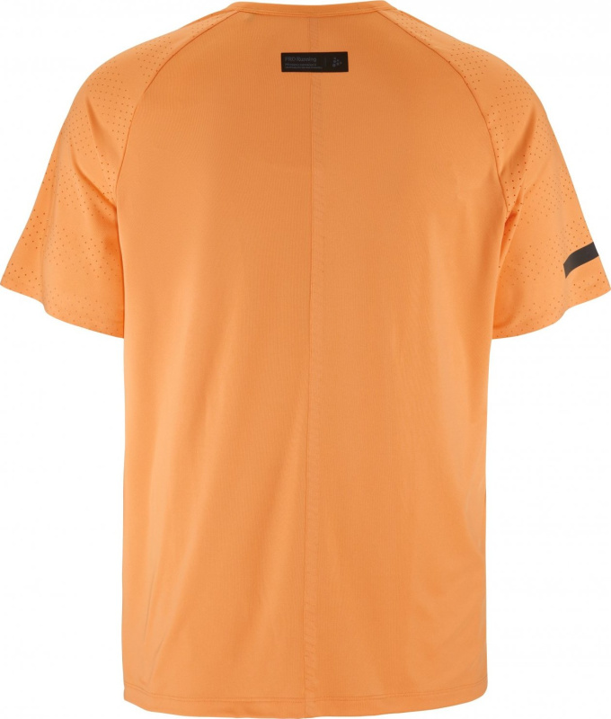 Pánské běžecké triko CRAFT PRO Hypervent 2 - oranžová Velikost: L