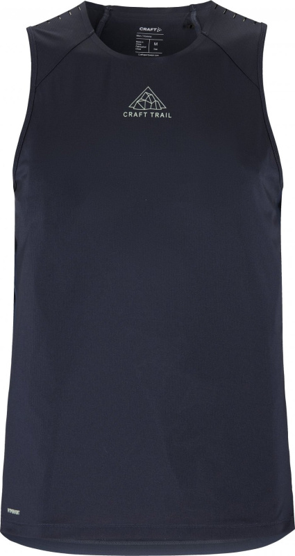 Pánský běžecký nátělník CRAFT PRO Trail - modrá Velikost: XXL