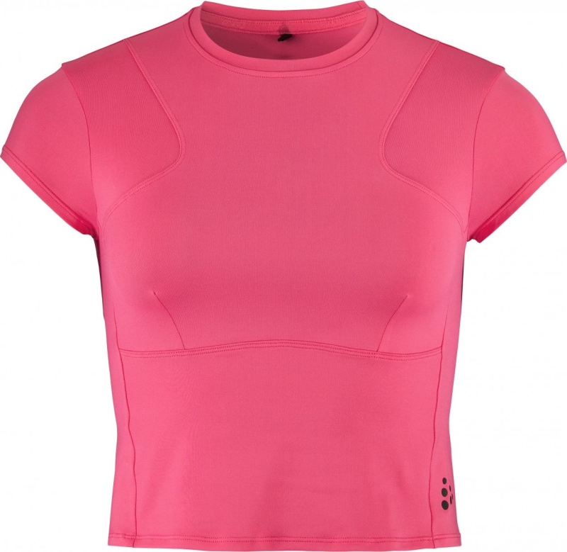 Dámské triko CRAFT ADV Tone Cropped - růžová Velikost: XL
