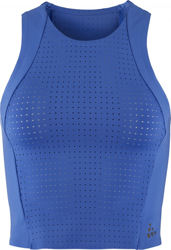 Dámský funkční top CRAFT ADV Hit Perforated Tank - modrá Velikost: L