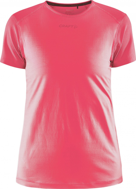 Dámské funkční triko CRAFT ADV Essence Slim SS - růžová Velikost: L