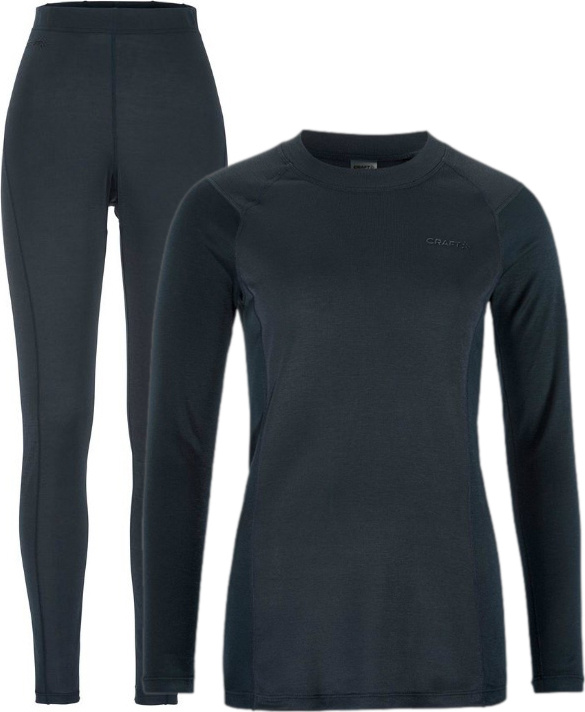 Dámský funkční set CRAFT CORE Warm Baselayer - modrá Velikost: M