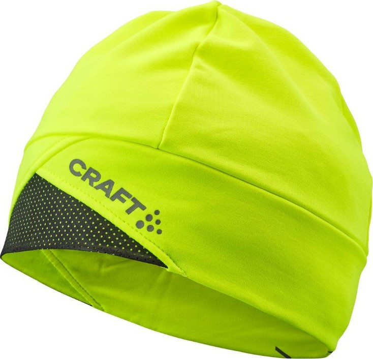 Funkční běžecká čepice CRAFT ADV Lumen Fleece - žlutá Velikost: L-XL