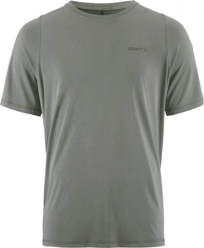 Pánské sportovní triko CRAFT CORE Essence Bi-blend SS - zelená Velikost: M