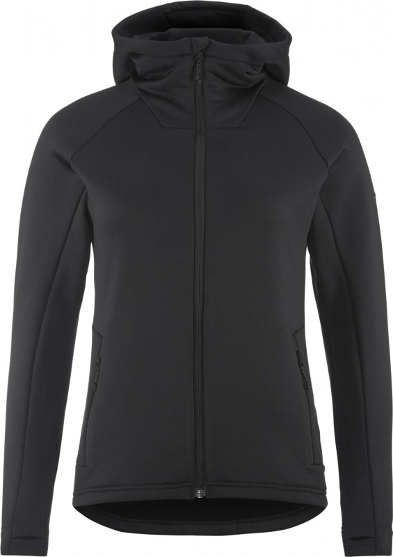 Dámská fleecová mikina CRAFT ADV Explore Power Fleece Hood - černá Velikost: S