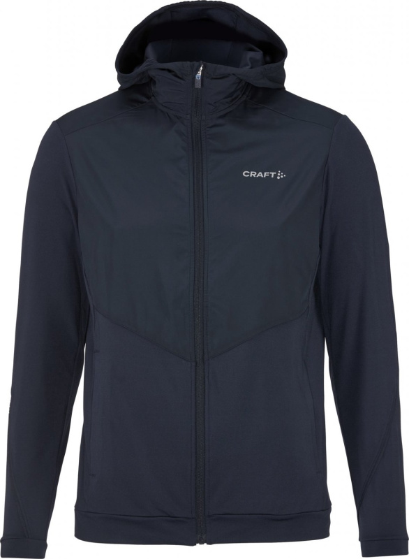 Pánská bunda CRAFT ADV Essence Jersey Hood 2 - modrá Velikost: XL