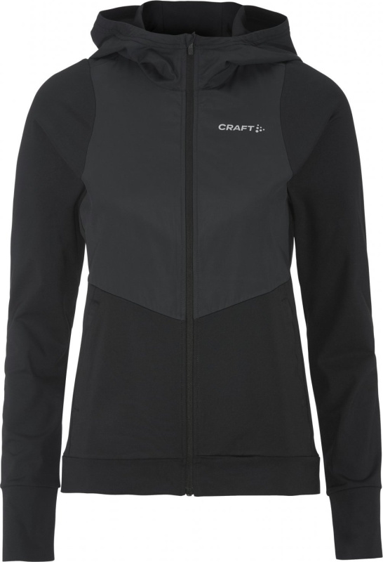 Dámská sportovní bunda CRAFT ADV Essence Jersey Hood 2 - černá Velikost: S