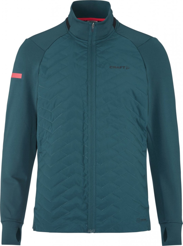 Pánská zateplená běžecká bunda CRAFT ADV SubZ 3 - zelená Velikost: XL