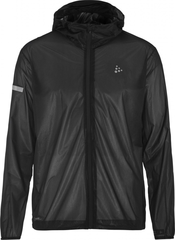 Pánská běžecká bunda CRAFT PRO Hydro Lightweight - černá Velikost: XL
