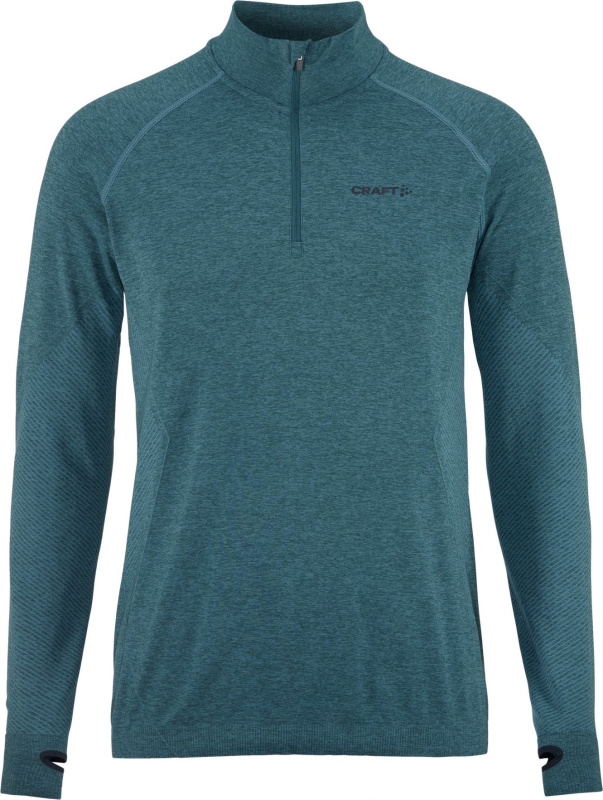Pánské funkční triko CRAFT CORE Dry Active Comfort Zip - zelená Velikost: L