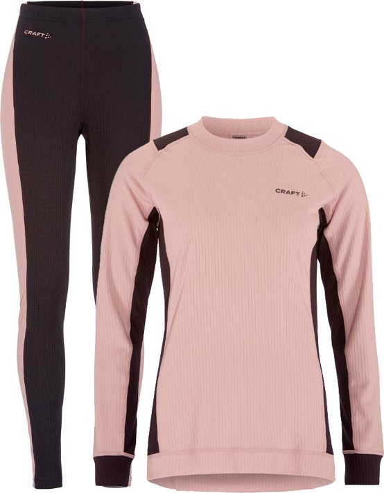 Dámský funkční set CRAFT CORE Dry Baselayer - růžová Velikost: XL