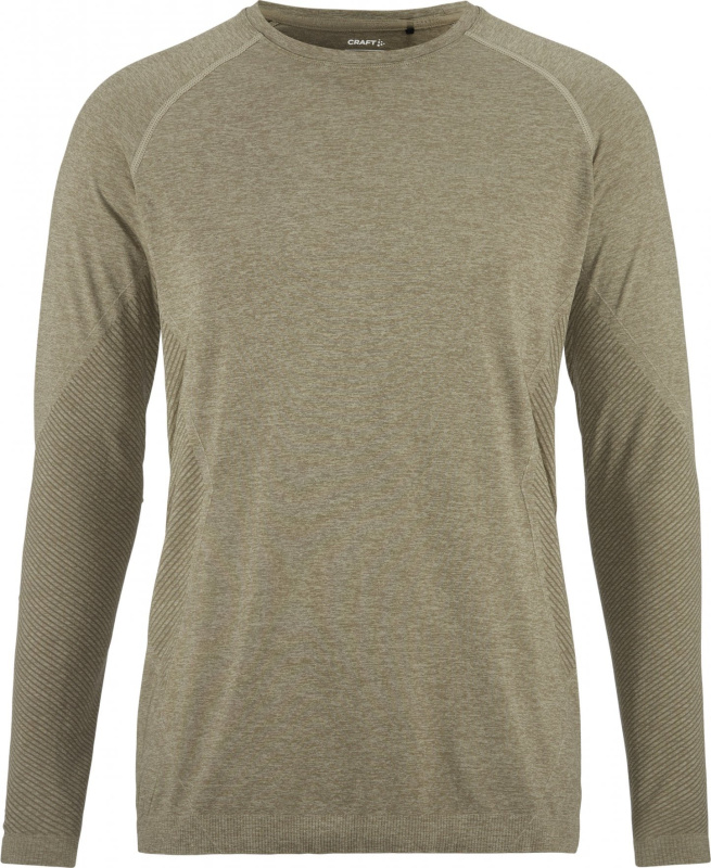 Pánské funkční triko CRAFT CORE Dry Active Comfort LS - hnědá Velikost: S