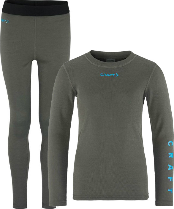 Dětský funkční set termoprádla CRAFT CORE Warm Baselayer - šedá Velikost: 122
