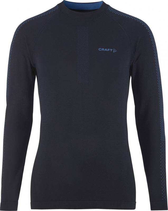 Pánské funkční triko CRAFT ADV Warm Intensity LS - modrá Velikost: XL