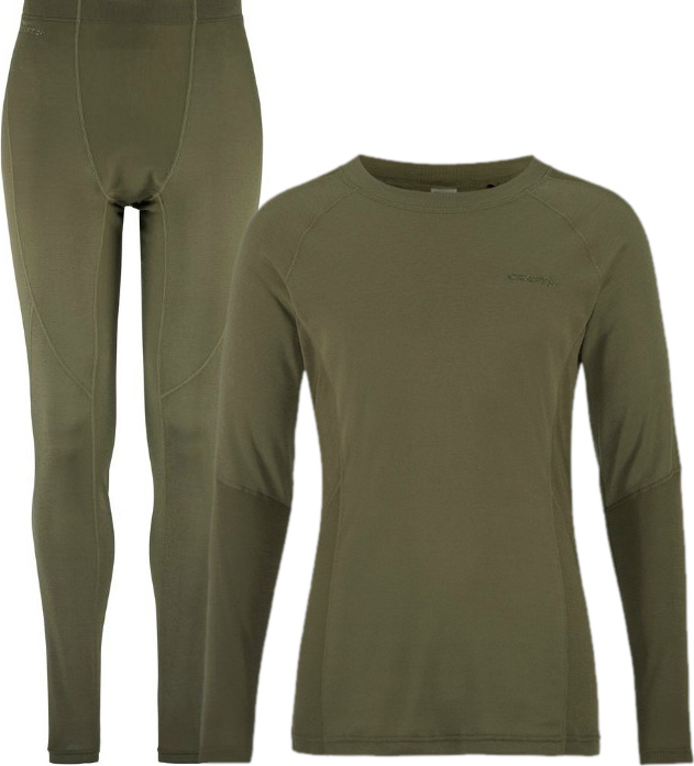 Pánský funkční set termoprádla CRAFT CORE Warm Baselayer - zelená Velikost: S