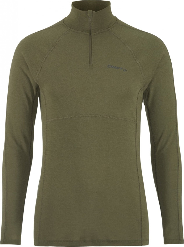 Pánské termo triko CRAFT ADV Wool Merino HZ - zelená Velikost: XL