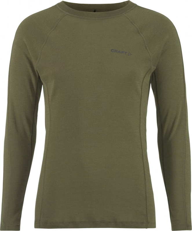 Pánské funkční triko CRAFT ADV Wool Merino RN LS - zelená Velikost: S