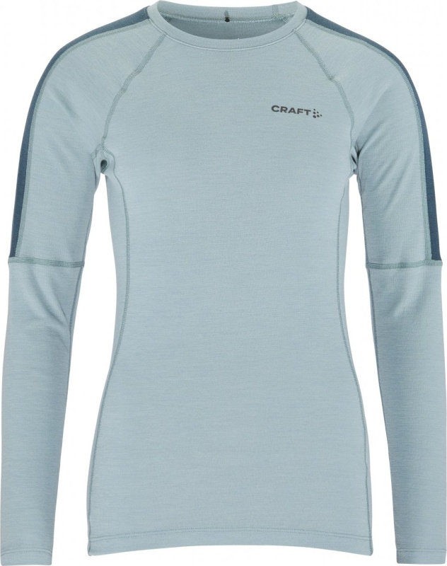 Dámské termo triko CRAFT ADV Wool Merino RN LS - modrá Velikost: XL