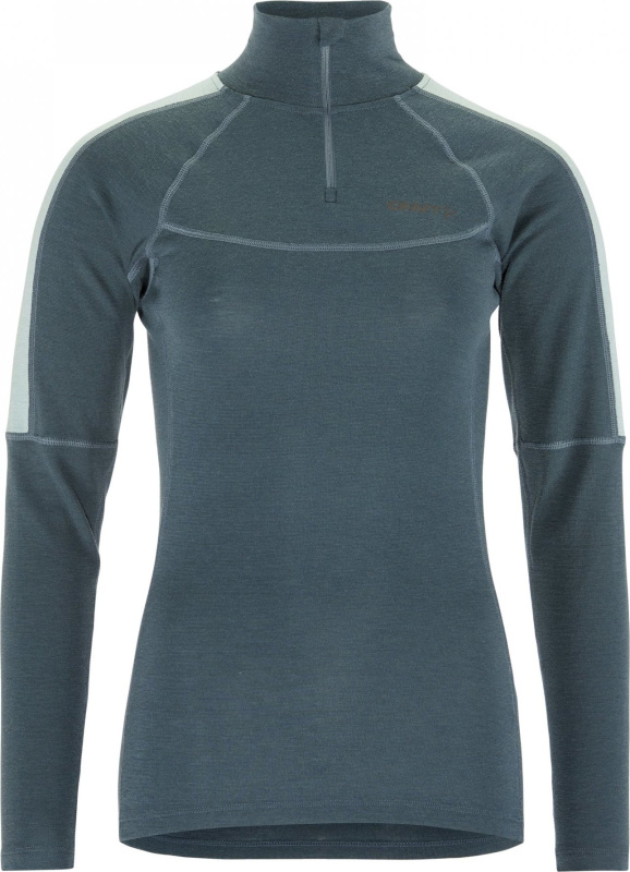 Dámské funkční triko CRAFT ADV Wool Merino HZ - modrá Velikost: XL