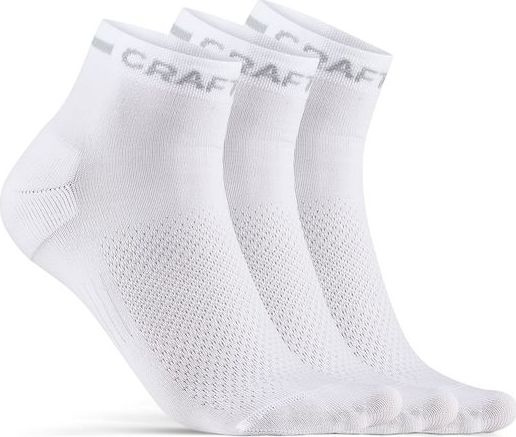 Funkční ponožky CRAFT CORE Dry Mid 5-pack - bílá Velikost: 34-36