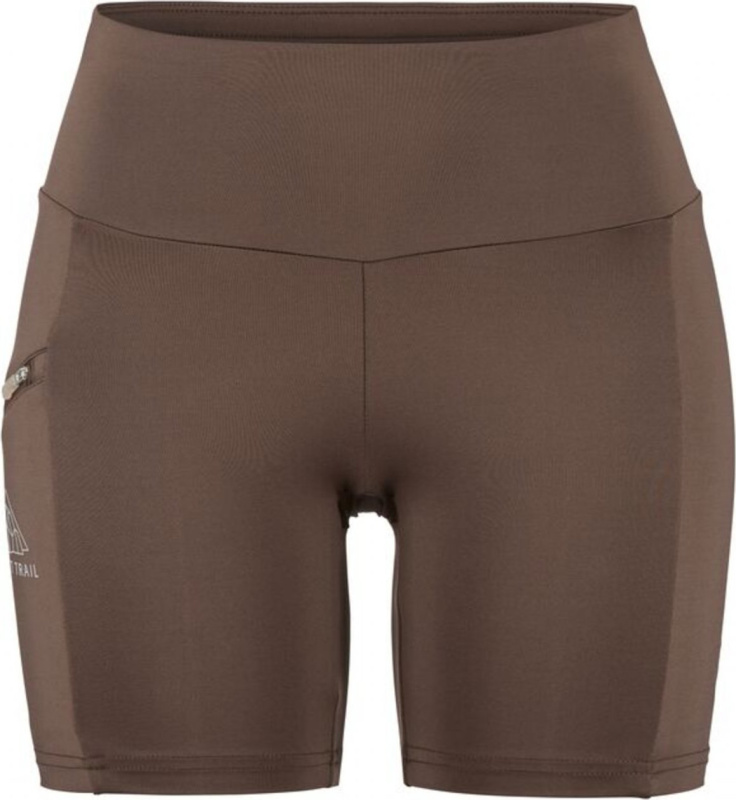 Dámské elastické funkční kraťasy CRAFT PRO Trail Short Tights 2 - hnědá Velikost: M