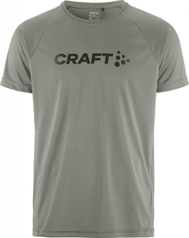 Pánské funkční triko CRAFT CORE Essence Logo - zelená Velikost: L