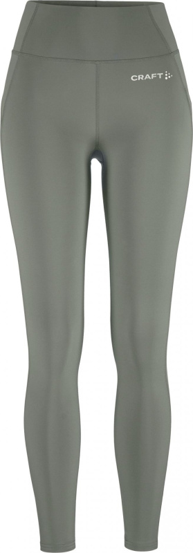 Dámské funkční elastické kalhoty CRAFT CORE Essence Tights 2 - zelená Velikost: XS