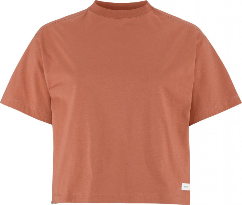 Dámské sportovní triko CRAFT Collective Relaxed SS - červená Velikost: XL