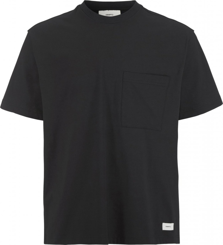 Pánské sportovní triko CRAFT Collective Relaxed SS - černá Velikost: XL