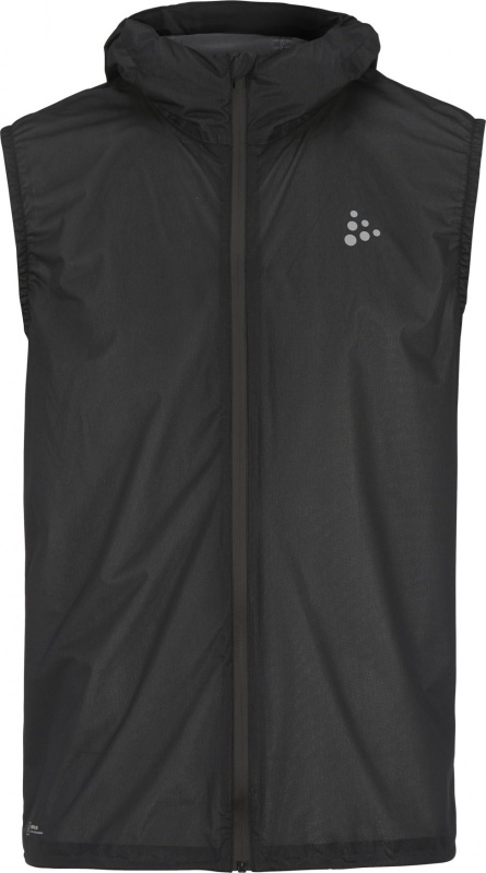 Pánská běžecká vesta CRAFT PRO Hydro Lightweight - černá Velikost: XL