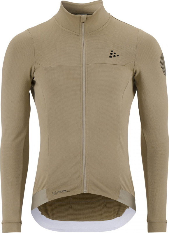 Pánský zateplený cyklodres CRAFT ADV Bike SubZ LS - béžová Velikost: M