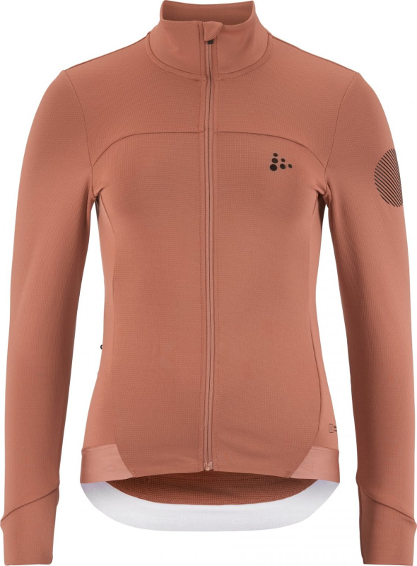 Dámský zateplený cyklodres CRAFT ADV Bike SubZ LS - růžová Velikost: M