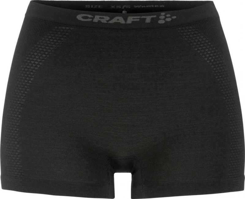 Dámské merino boxerky CRAFT Wool Seamless Boxer - černá Velikost: M-L
