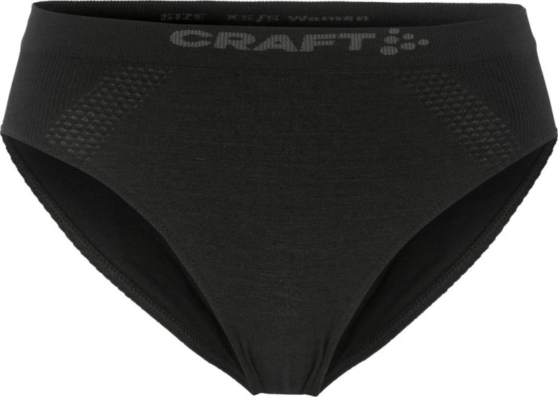 Dámské merino kalhotky CRAFT Wool Seamless Hipster - černá Velikost: XS-S