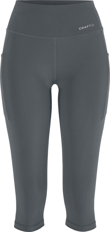 Dámské elastické 3/4 kalhoty CRAFT Essence Capri 3 - šedá Velikost: M