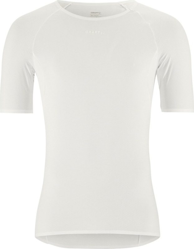 Pánské ultralehké triko CRAFT PRO Dry Nanoweight SS - bílá Velikost: 3XL