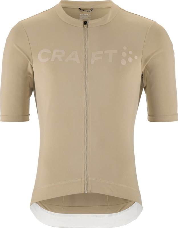 Pánský cyklodres CRAFT Endur Logo - béžová Velikost: S