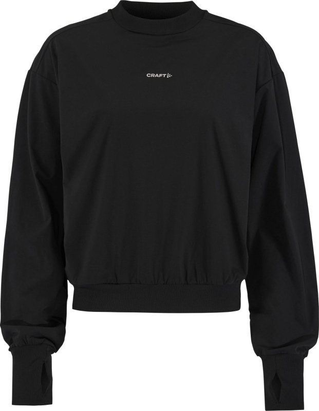 Dámské běžecké triko CRAFT Hypervent Wind Top - černá Velikost: XS