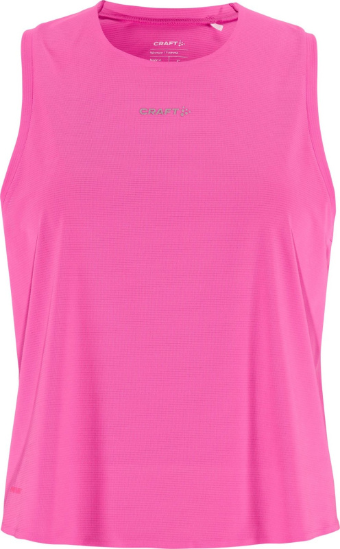 Dámský běžecký nátělník CRAFT Hypervent - růžová Velikost: L