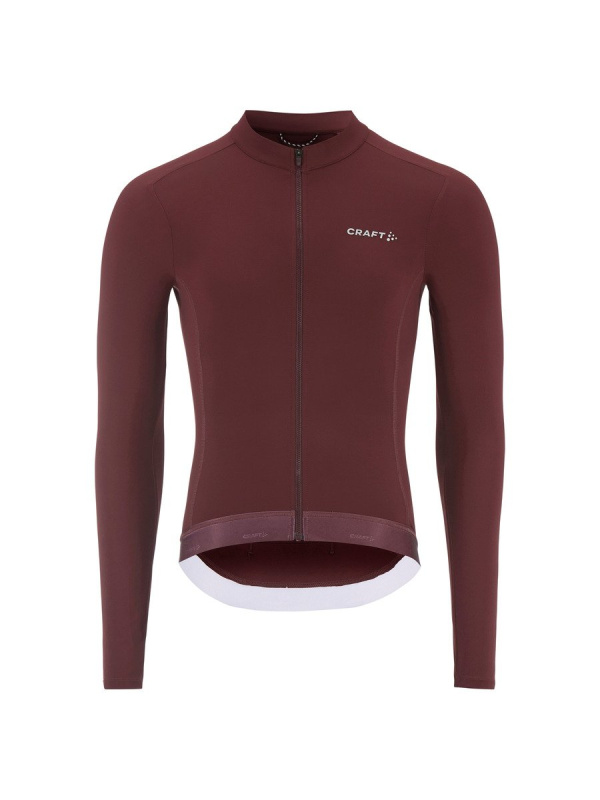 Pánský cyklodres CRAFT Endur Training LS - červená Velikost: M